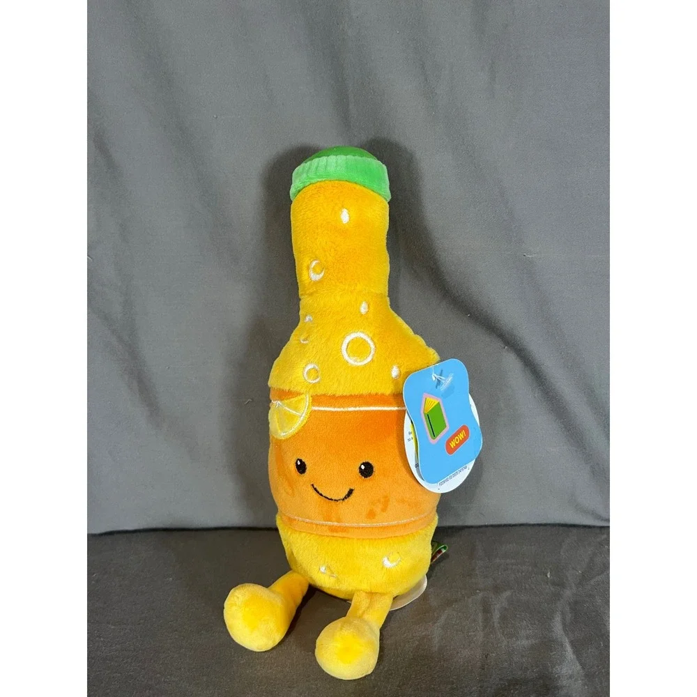 Giggle Scope Plush Orange Soda Bottle & Cookie Toy Set‎ New with Tags